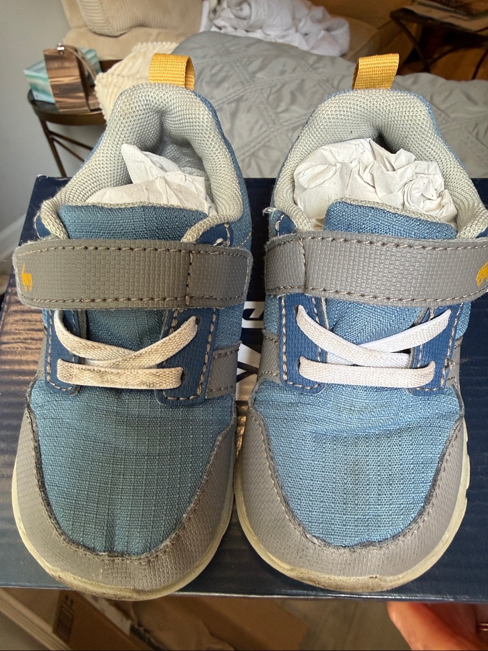 See Kai Run sz 8 Toddler Shoes in Blue and Gray